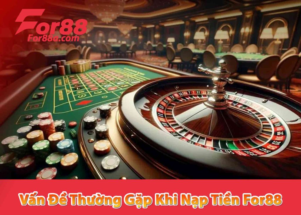 Vấn Đề Thường Gặp Khi Nạp Tiền For88